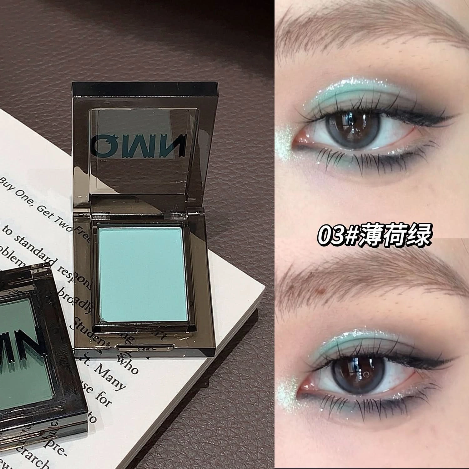 QMN Monochrome Eyeshadow – Matte & Shimmer, Smoky & Starlight Shades