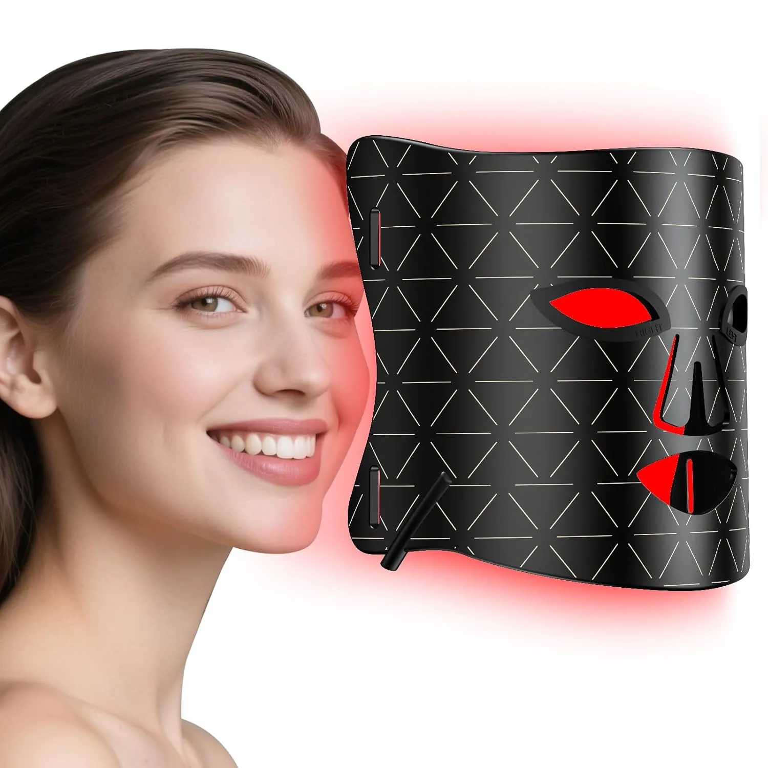 Red Light Therapy for Face – Medical-Grade LED Face Mask Light Therapy red light therapy mask for Wrinkles, Acne, and Skin Rejuvenation | Red, Blue & Infrared Light Therapy