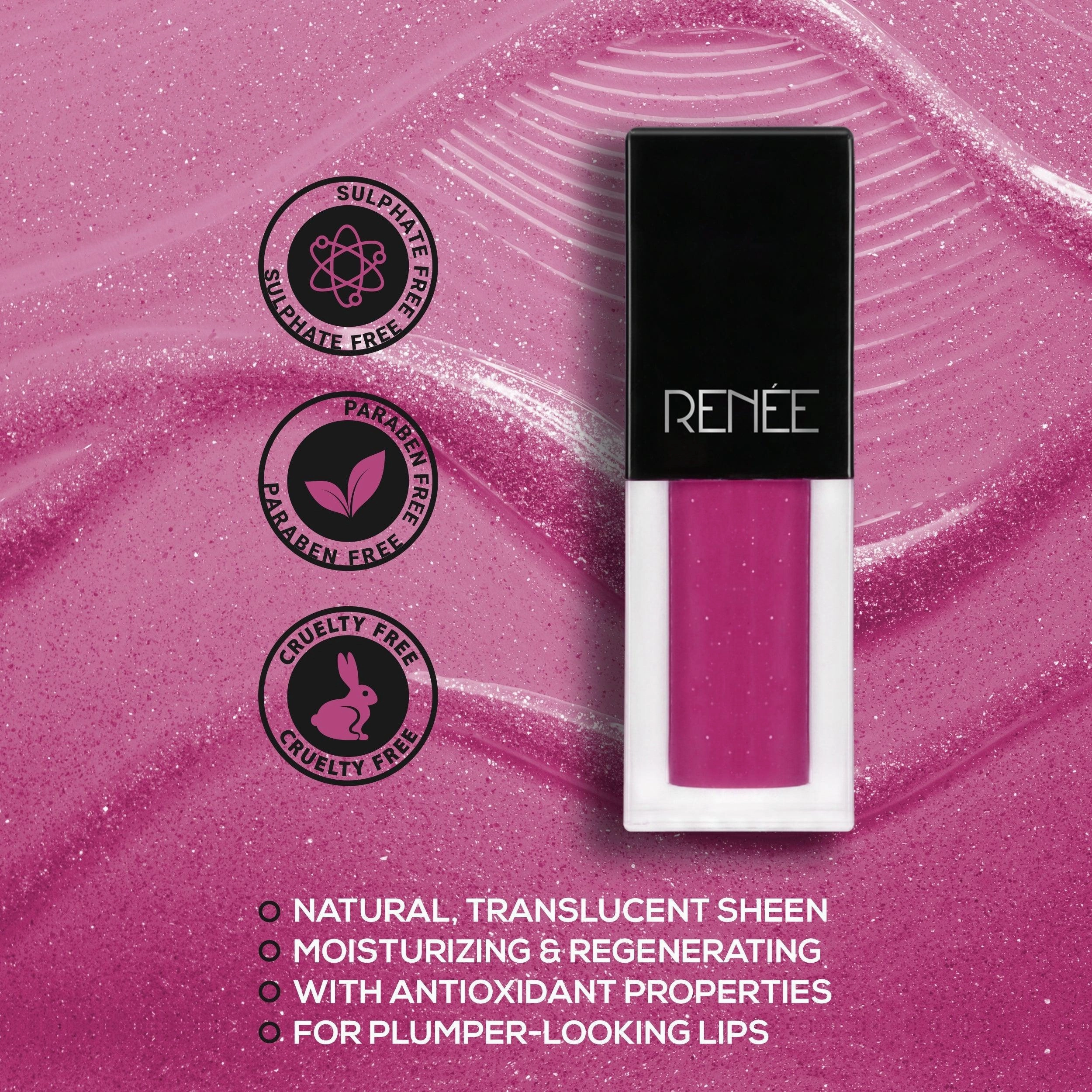 RENEE Fab 5 5-in-1 Lipstick & Play That Plum Lip Gloss Combo