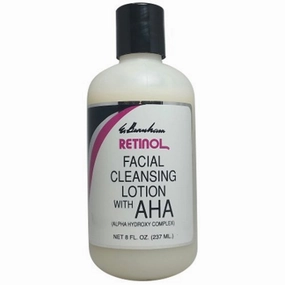 Retinol Facial Cleansing Lotion with AHA 8 oz – Exfoliating Alpha Hydroxy Complex for Smooth, Radiant Skin – Anti-Aging & Deep Cleansing Formula
