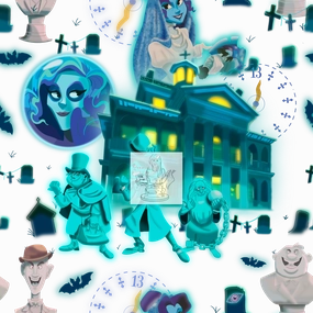 RTS - Clear Vinyl Design  - Glowing Ghouls