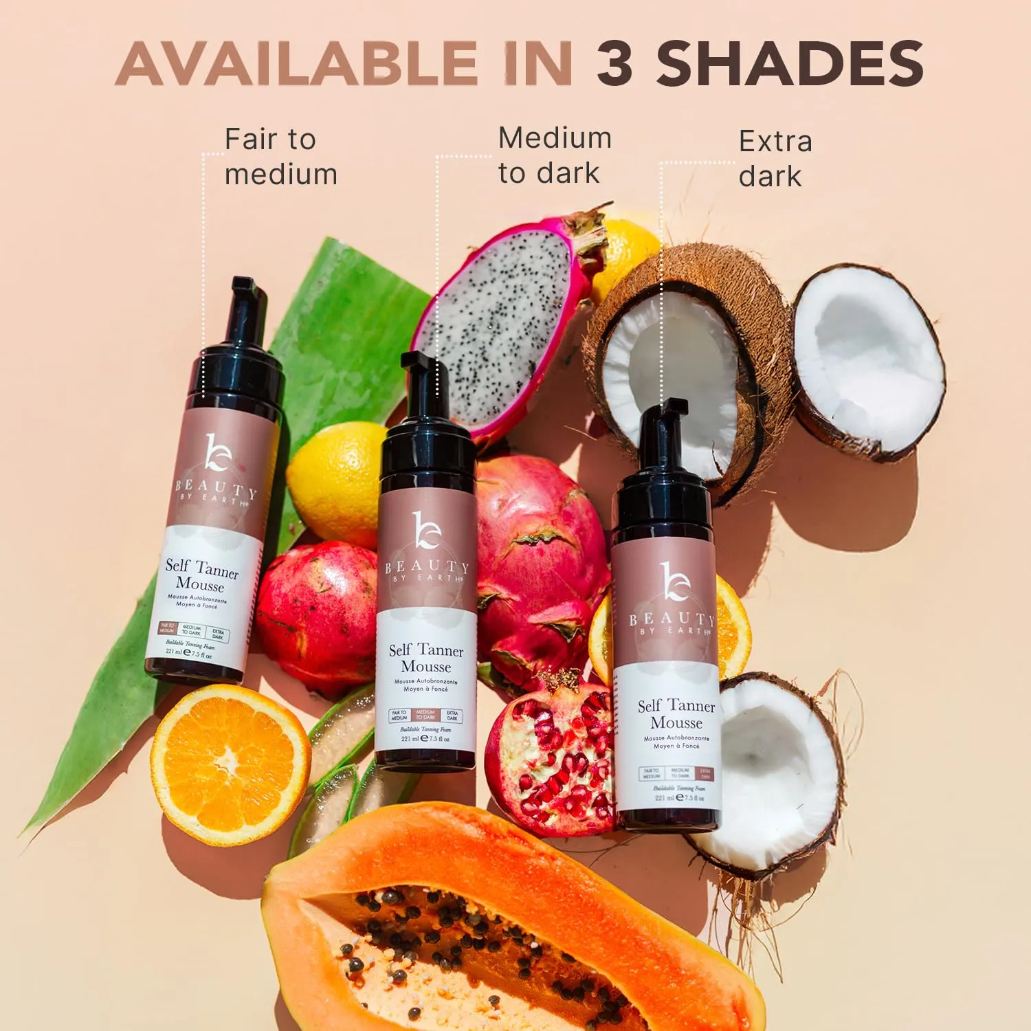 Self Tanner Mousse - USA Made with Natural & Organic Ingredients, Self Tanning Mousse for Dark Fake Tan, Sunless Tanner, Clear & Non Toxic Tanning Foam for Streak Free Finish, No Nasty Smell