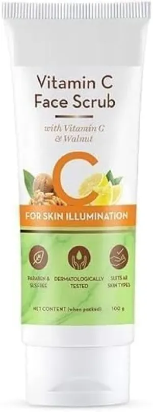 SELVANI FacVitamin C Face Scrub for Glowing Skin, With Vitamin C and Walnut For Skin Illumination (100 g) e Scrub for Glowing Skin, With Vitamin C and Walnut For Skin Illumination (100 g)
