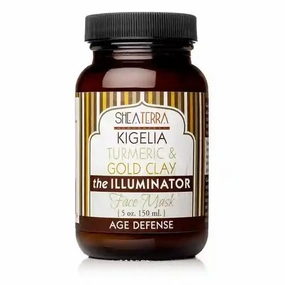Shea Terra Organics Kigelia Turmeric & Gold Clay the ILLUMINATOR Face Mask AGE DEFENSE