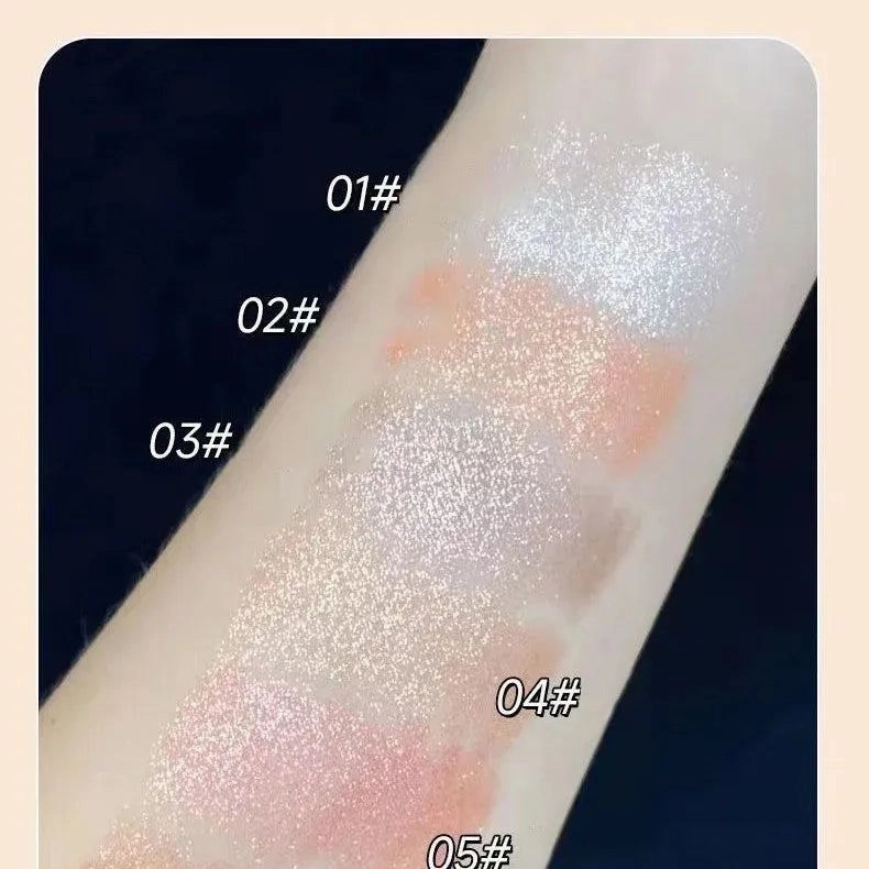 Shimmer Eyeshadow Stick Easy Glitter Highlighter Eyeshadow Pencil Brightening Makeup Pink Silkworm Champagne Gold Eyeliner Pe
