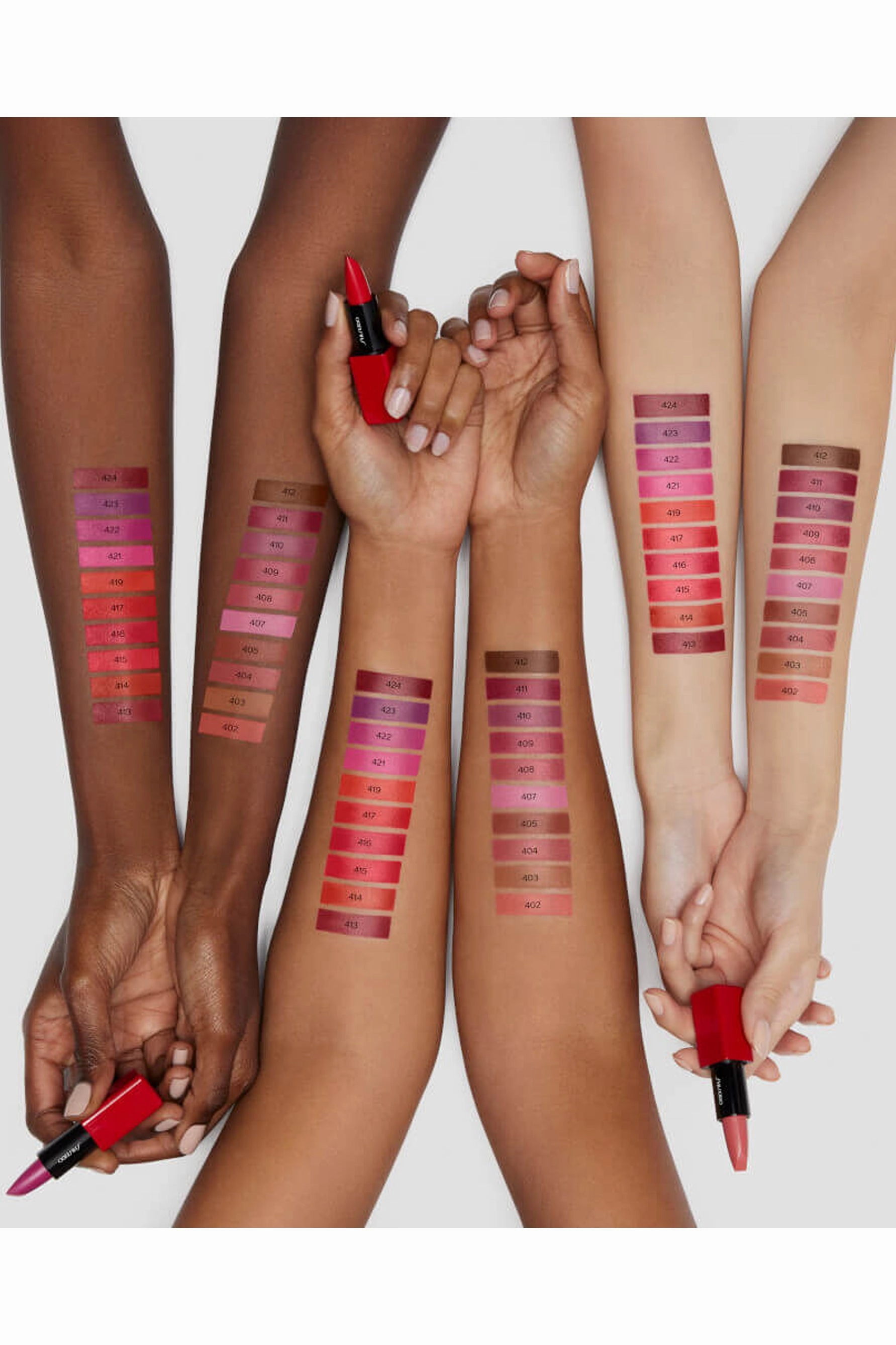 SHISEIDO TechnoSatin Gel Lipstick 424 Quantum Plum