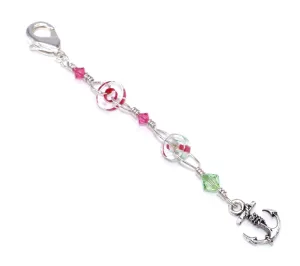 Silver Anchor Zipper Pull