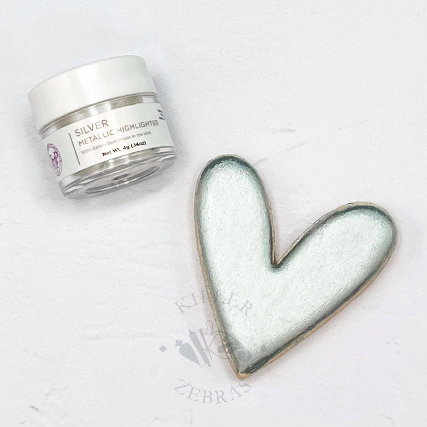 SILVER Edible Metallic Highlighter