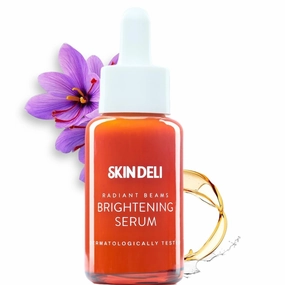 SKIN DELI Radiant Beams Face Brightening Serum | 3% Niacinamide, Alpha Arbutin and Saffron Serum for Treating Hyper Pigmentation & Uneven Skin Tone | Provides Clear, Glowing & Brightening