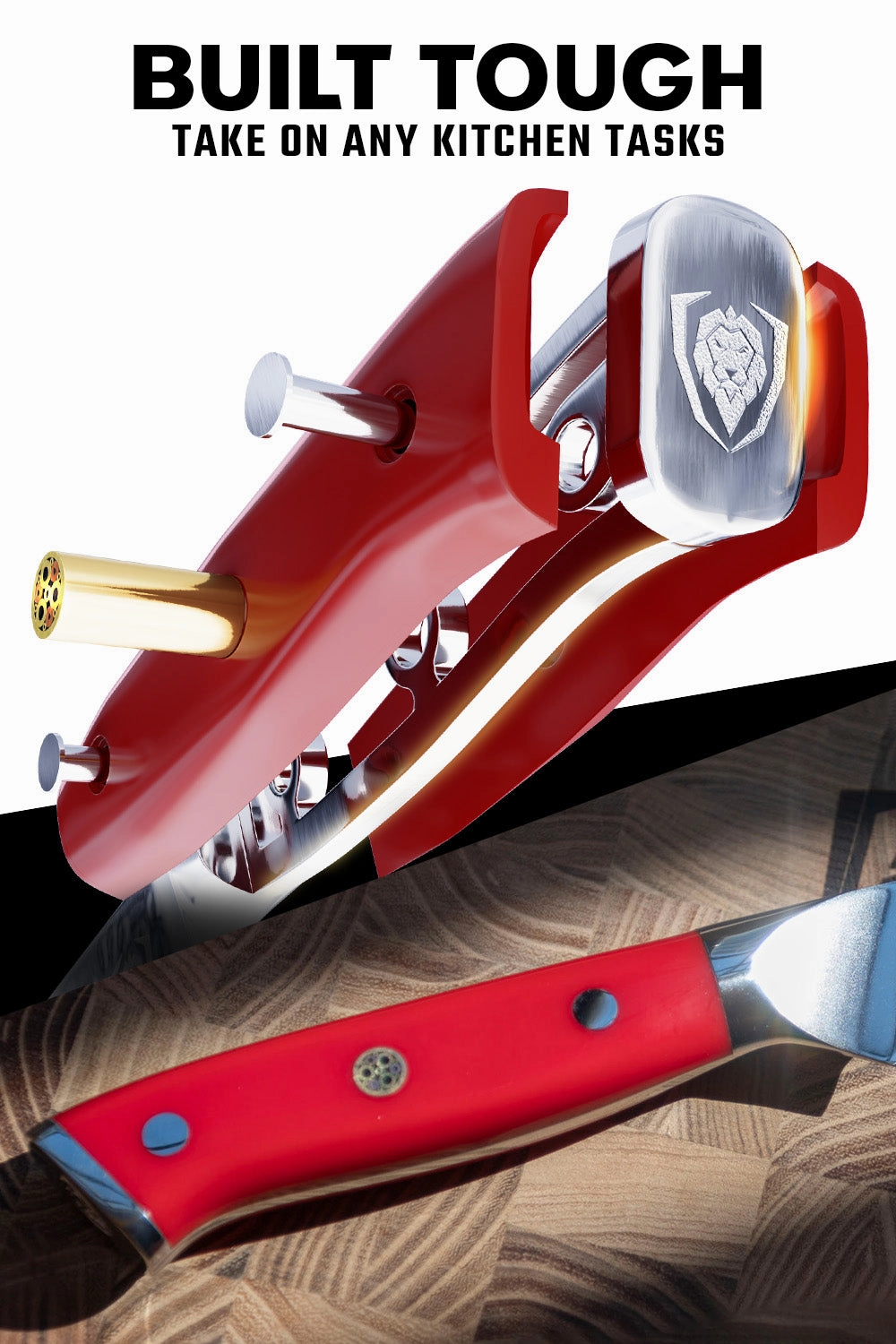 Slicing Carving Knife 12" | Crimson Red ABS Handle | Shogun Series | Dalstrong ©