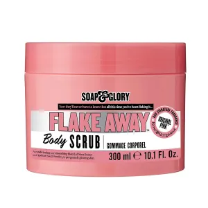 Soap & Glory Original Pink Flake Away Exfoliating Body Scrub - Smoothing & Buffing Vegan Body Scrub - Floral Scented Body Polish with Shea Butter, Sea Salt & Sweet Almond Oil (300ml)