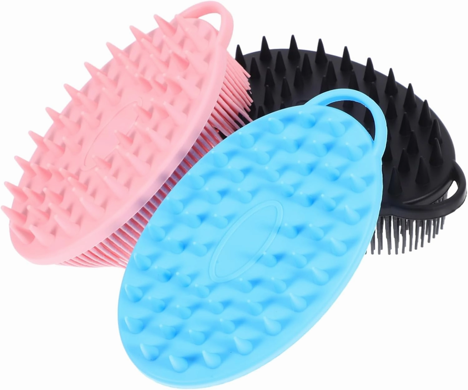 SOIMISS 3pcs Dual Sided Silicone Body Scrubber Exfoliating Shower Tool for Gentle Cleansing for Sensitive Skin Durable Easy to Clean Enhances Shower Experience Deep Cleansing Brush