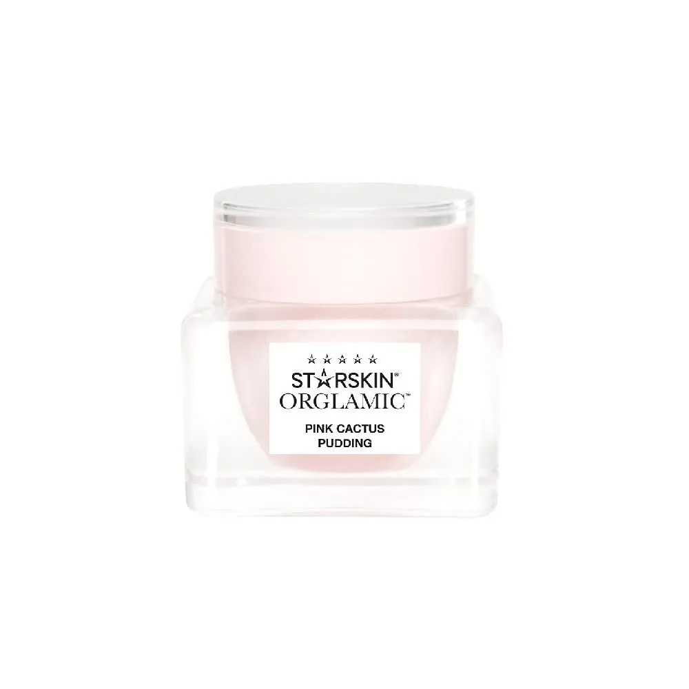 STARSKIN Orglamic Pink Cactus Pudding 1x50ml, Hydrating & Glowing Face Cream for all Skin Types, Revitalizing and Nourishing, K Beauty Skincare