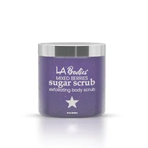 Sugar Scrub Exfoliating with Mix Berry and Other Natural Ingredients for Body Scrub and Foot Scrub - Soft Scrub for Nourishing Essential Skin Care, 20 oz (592 mL), Made in USA