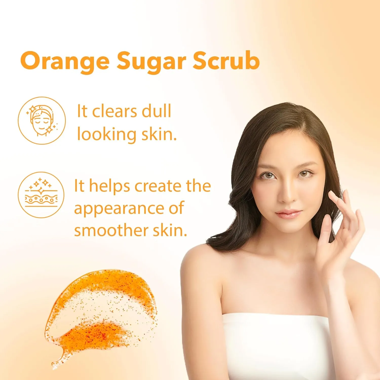 Sugar Scrub Exfoliating with Orange Blossom and Other Natural Ingredients for Body Scrub and Foot Scrub - Soft Scrub for Nourishing Essential Skin Care, 20 oz (592 mL), Made in USA