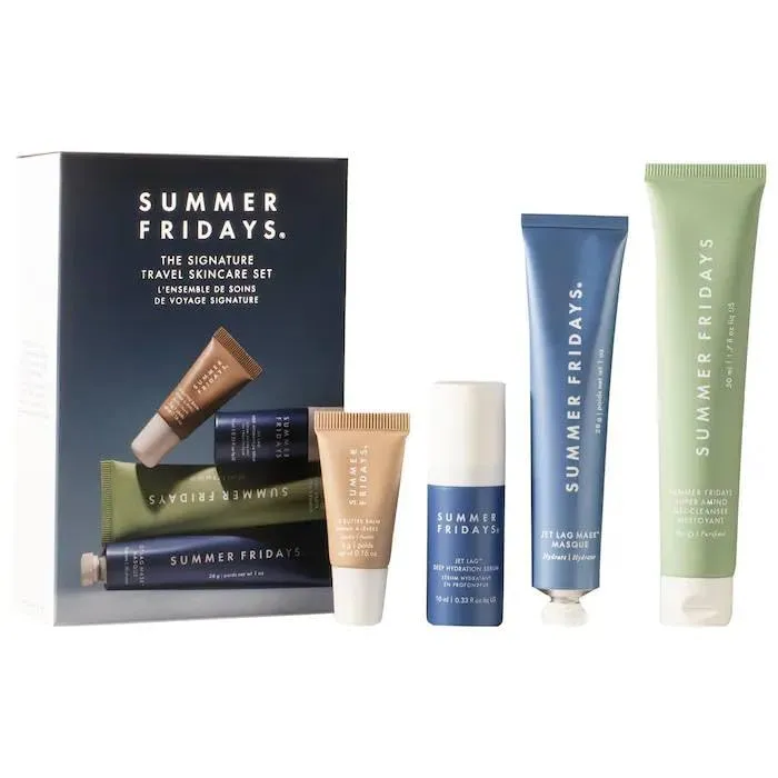 Summer Fridays The Signature Travel Skincare Set   Bonus Premium Korean Hydrating Masque