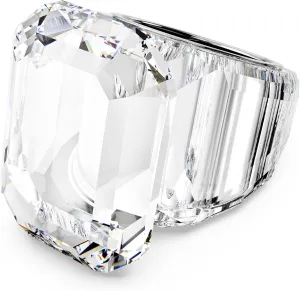 Swarovski Lucent cocktail ring, Octagon cut, Clear, Size 6.75