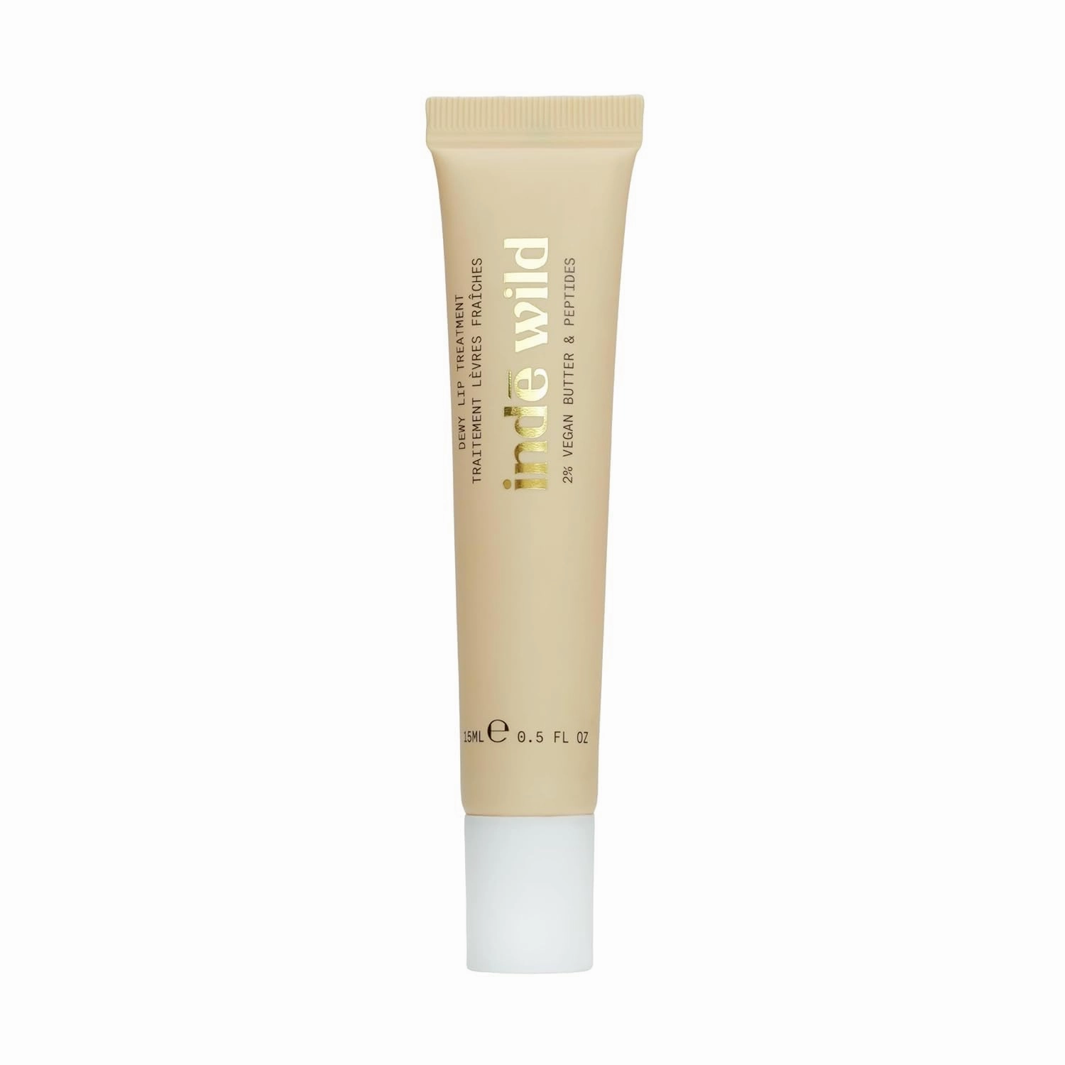 The inde wild Dewy Lip Treatment - 15ml | Overnight Repair Vegan Lip Balm & Moisturizer | Lasts for 8  hour | With Natural Desi Ghee, Shea Butter, Squalane & Hyaluronic Acid |