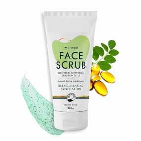 The S;kin St;ory Moringa Face Gentle Scrub Exfoliating Beads, Blackhead & Whitehead Remover with Moringa & Vitamin E Infused Paraben Free 100gm