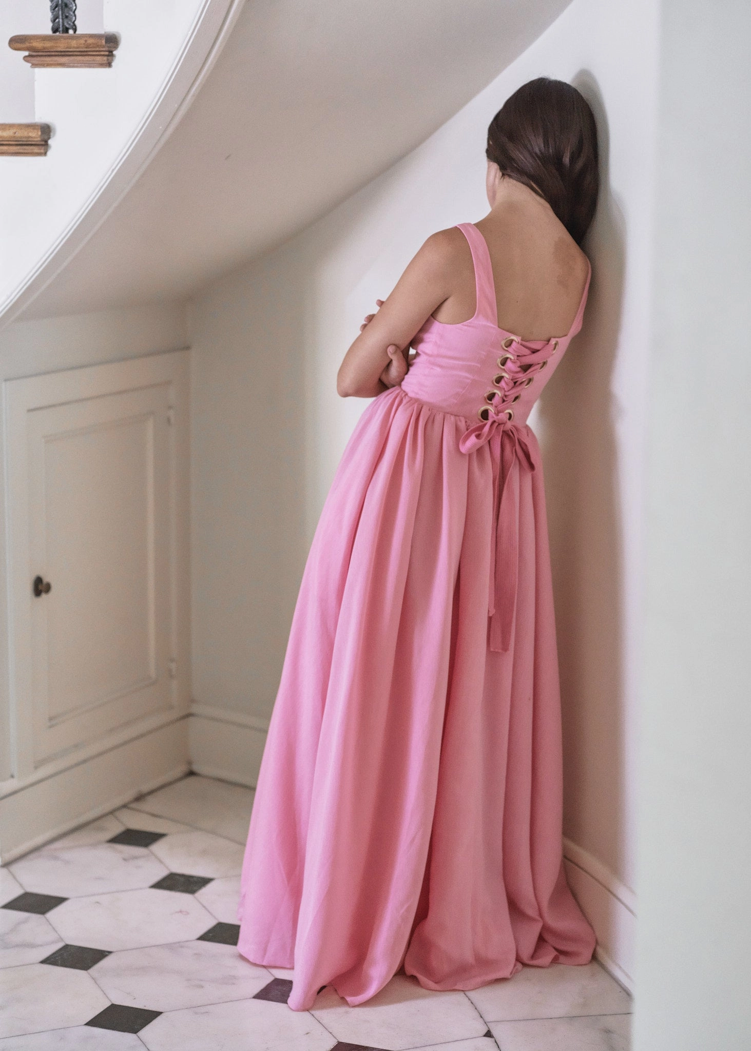 The Take Me Out Dress in Glowing Pink