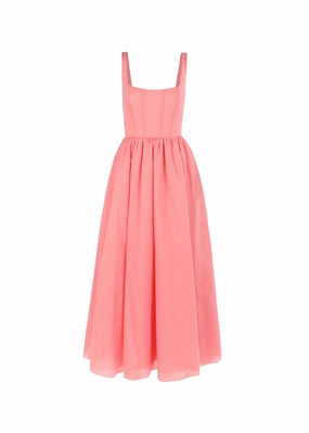 The Take Me Out Dress in Glowing Pink