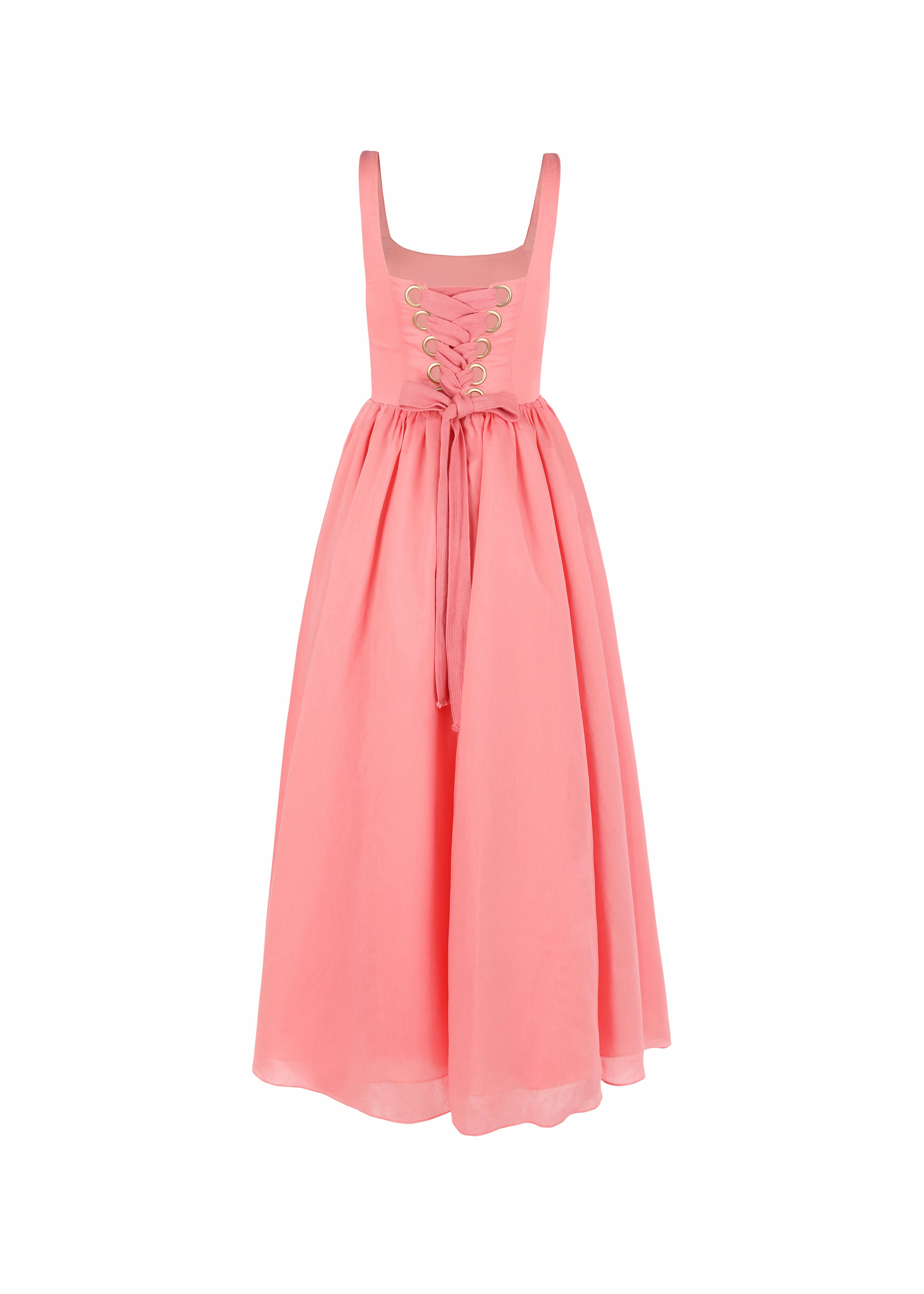 The Take Me Out Dress in Glowing Pink