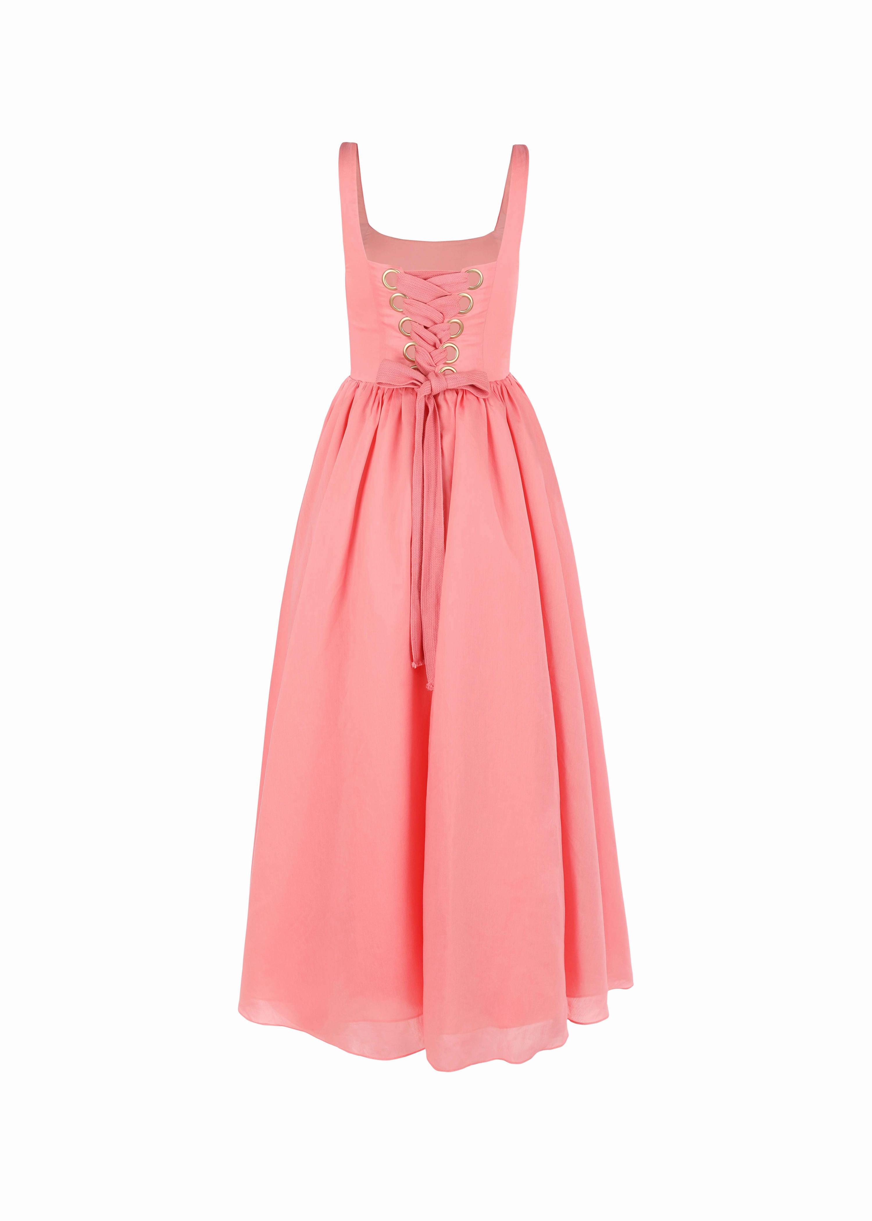 The Take Me Out Dress in Glowing Pink