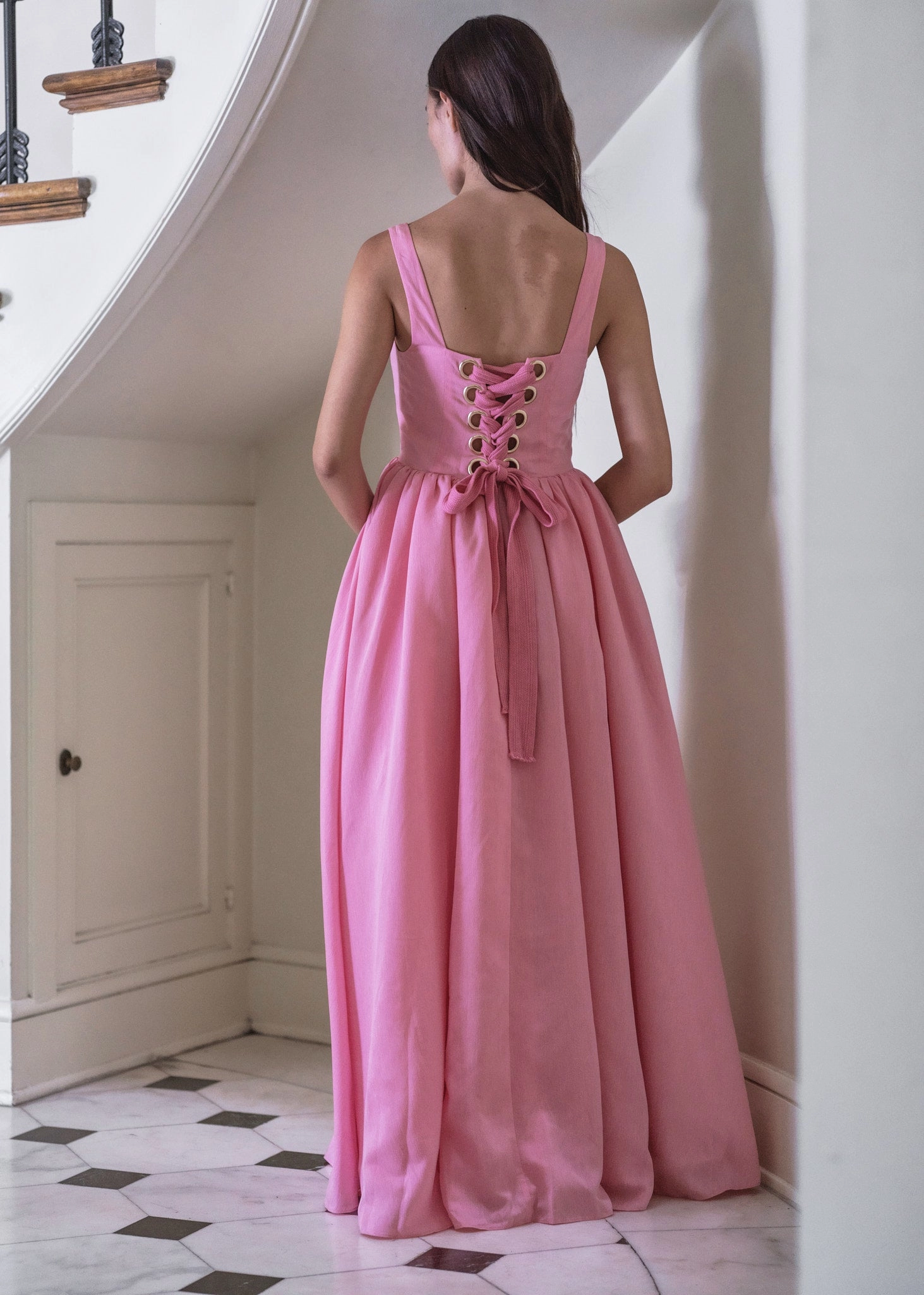 The Take Me Out Dress in Glowing Pink