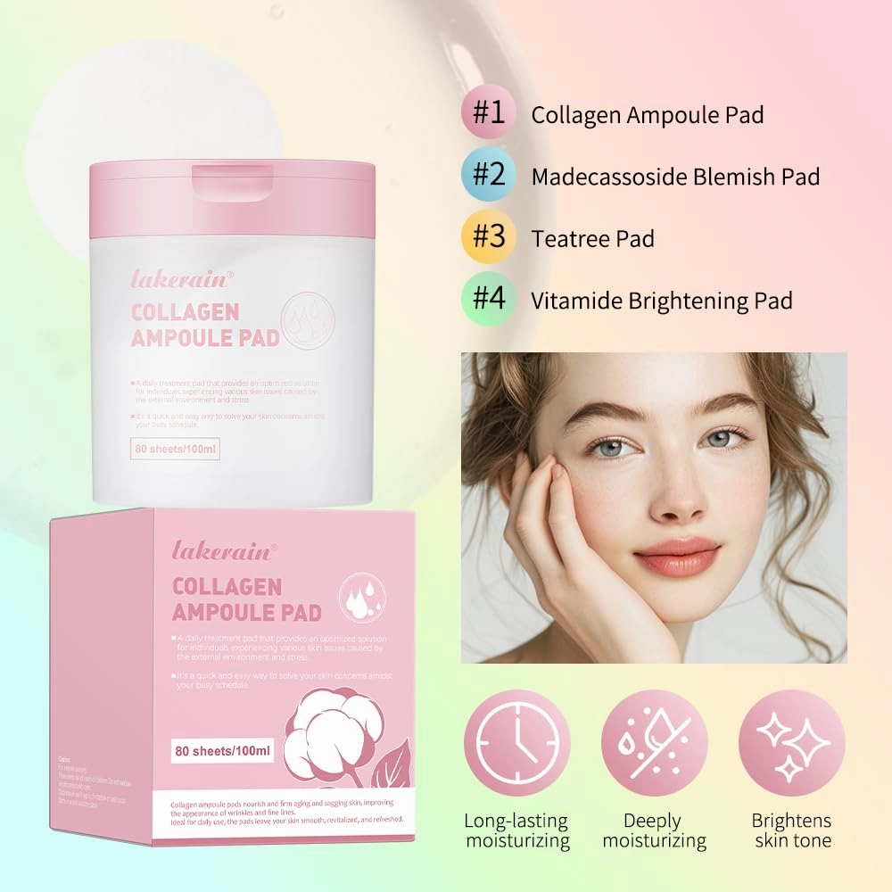 Toner Pads with Salicylic Acid | Deep Hydration Cotton Pads | Soothing After-Sun Redness Repair | Anti-Acne Wet Compress | Refreshing Toner Application 80Pads(Pink)