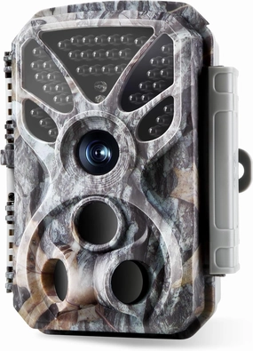 Trail Camera Game Hunting Cam 32MP 4K/2160P with Sound Recording for Wildlife, Yard, Home Security, No-Glowing Night Vision IP66 Waterproof 120° Wide Angle IR Detection Distance 100ft/30m
