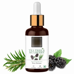 Tree & Mulberry Oil Control & Skin Glow Face Serum, 30 ml Light Weight Moisturizing Face Serum For Oily Skin Helps Reduce Acne & Blemishes (Buy 2 Quantity Get 1 Quantity Free)