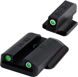 TRUGLO Tritium Handgun Sight High-Visible Night Sight with Daylight White Dot & Low-Light Tritium Glowing Green Dot, Compatible with Ruger Handguns