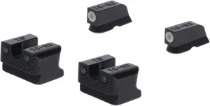 TruGlo Tritium Pro Glow in The Dark Handgun Pistol Sight Accessories for CZ 75 with Focus Lock for Increased Front Sight, Black (2 Pack)