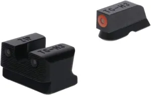 TRUGLO Tritium Pro Handgun Night Sights, Compatible with CZ Handguns Compact Gun Sights with Daylight White Dots, Night Tritium Dots & Focus Lock Front Ring