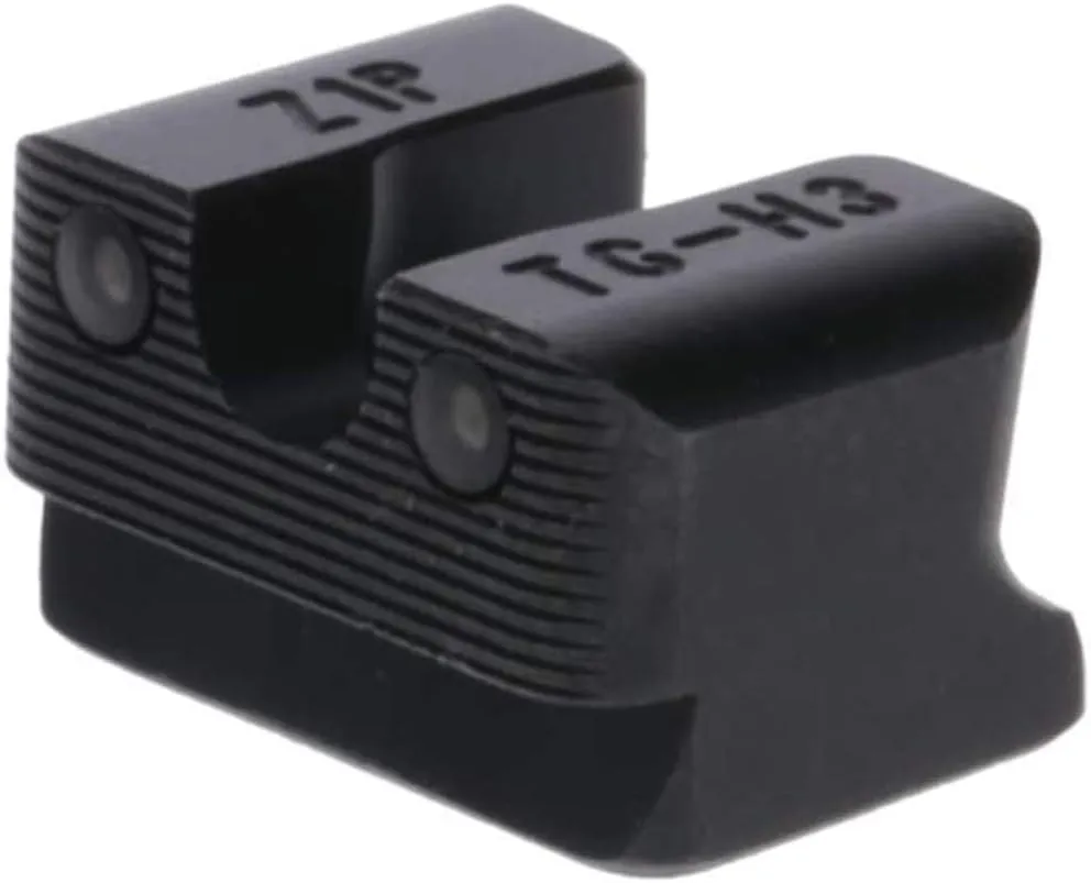 TRUGLO Tritium Pro Handgun Night Sights, Compatible with CZ Handguns Compact Gun Sights with Daylight White Dots, Night Tritium Dots & Focus Lock Front Ring