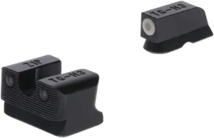 TRUGLO Tritium Pro Handgun Night Sights, Compatible with CZ Handguns Compact Gun Sights with Daylight White Dots, Night Tritium Dots & Focus Lock Front Ring