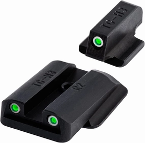 TRUGLO Tritium Handgun Sight High-Visible Night Sight with Daylight White Dot & Low-Light Tritium Glowing Green Dot, Compatible with Ruger Handguns