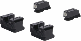 TruGlo Tritium Pro Glow in The Dark Handgun Pistol Sight Accessories for CZ 75 with Focus Lock for Increased Front Sight, Black (2 Pack)