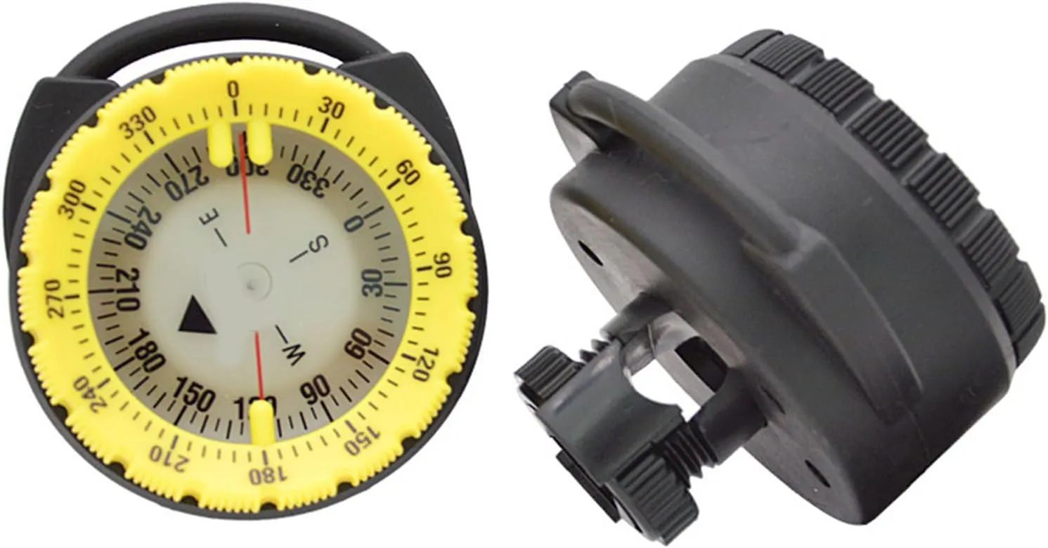 Underwater Compasses Diving Glowing Compasses Pipe Clamp Dive Compasses Diving Compasses Waterproof Diving Compasses