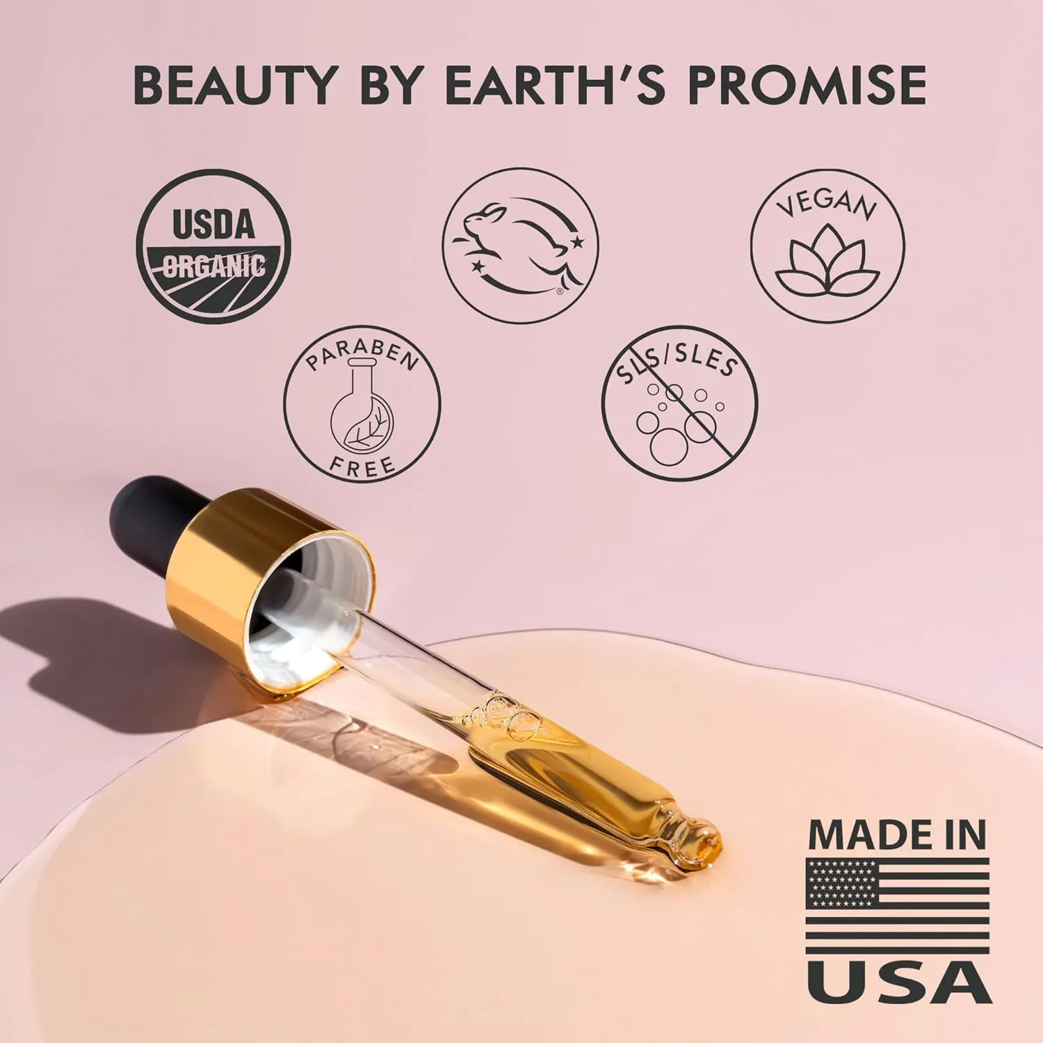 USDA Organic Face Oil - USA Made with Natural Ingredients, Anti Aging Formula for Acne-Prone & Oily Skin, Facial Oil with Vitamin E, Rosehip, Argan & Jojoba Oils for Sensitive Skin, Eczema & Rosacea