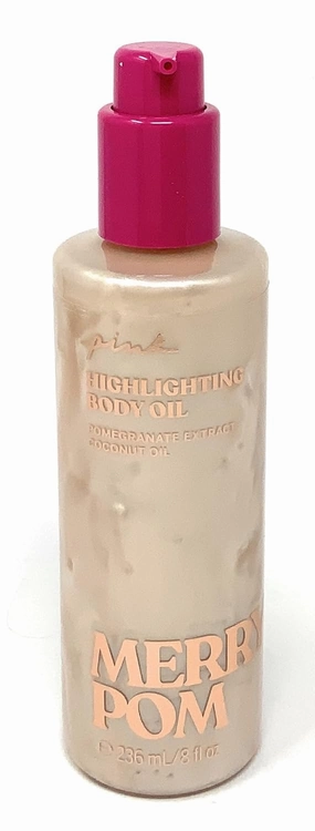 Victoria's Secret Pink MERRY POM Hightlighting Body Oil 8 fl oz