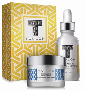 Vitamin C Anti Aging Skin Care Kits; Women Beauty Gifts: Vitamin C Serum with Hyaluronic Acid and Vit C Moisturizer for Face for Night & Day; Gift Set Kit