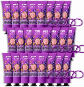 WBM Care Skin Moisturizer, Enrich with Natural Himalayan Pink Salt, Honey, Almond & Lavender, Protects and Nourishes, Hand Cream – Pack of 24 (30g/1oz each)