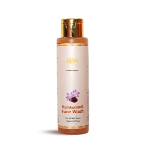 WF Kumkumadi Face Wash with Saffron, Deep Cleansing Facial Cleanser, For All Skin Types, Paraben & Sulfate Free, 5.07 fl oz