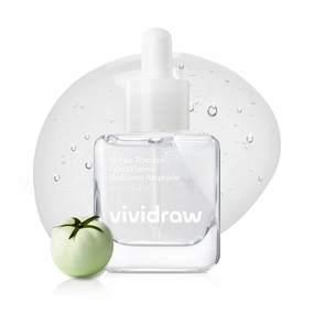 White Tomato Glutathione Radiance Ampoule | Korean Facial Serum for Glow Skin | Improves Skin Tone, Texture, Dark spot | Boosts Radiance and Hyadrating | CRUELTY-FREE (40ml, 1.35 fl. oz.)