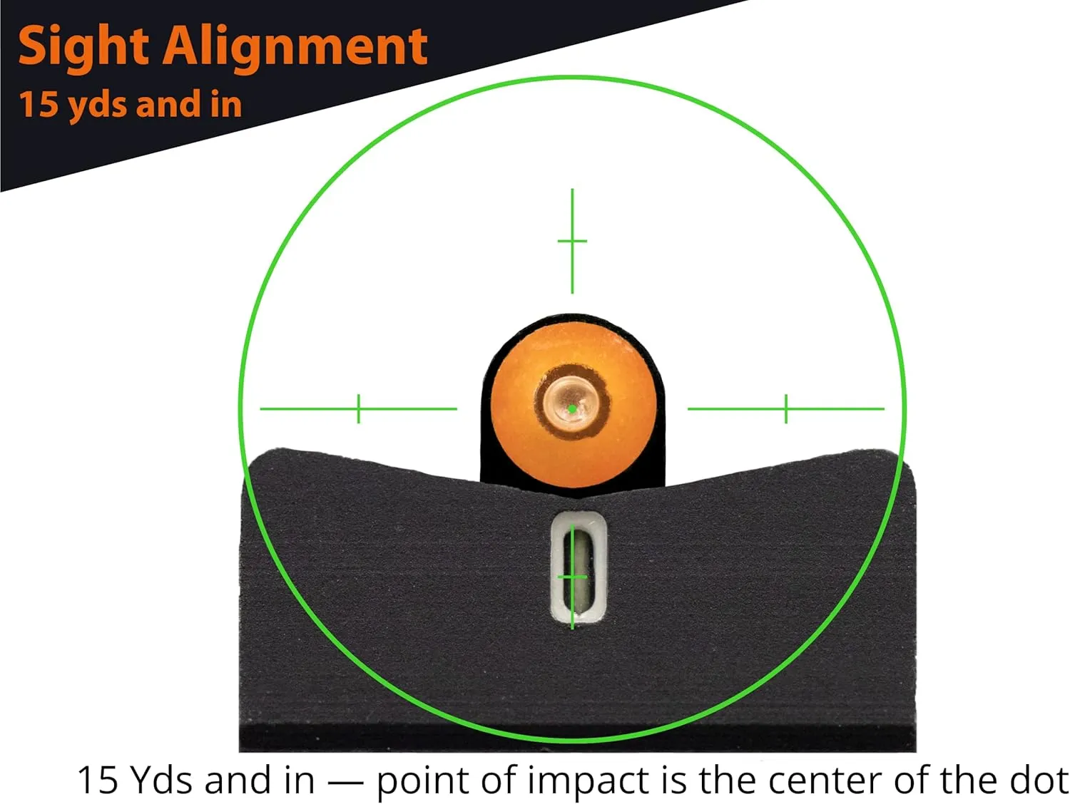XS Sights DXT2 Big Dot Night Sight for CZ, Sig, HK Pistols, Front and Rear Glow in The Dark Tritium for Tactical Applications