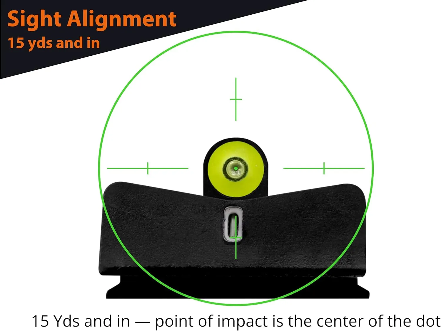 XS Sights DXT2 Big Dot Night Sight for CZ, Sig, HK Pistols, Front and Rear Glow in The Dark Tritium for Tactical Applications