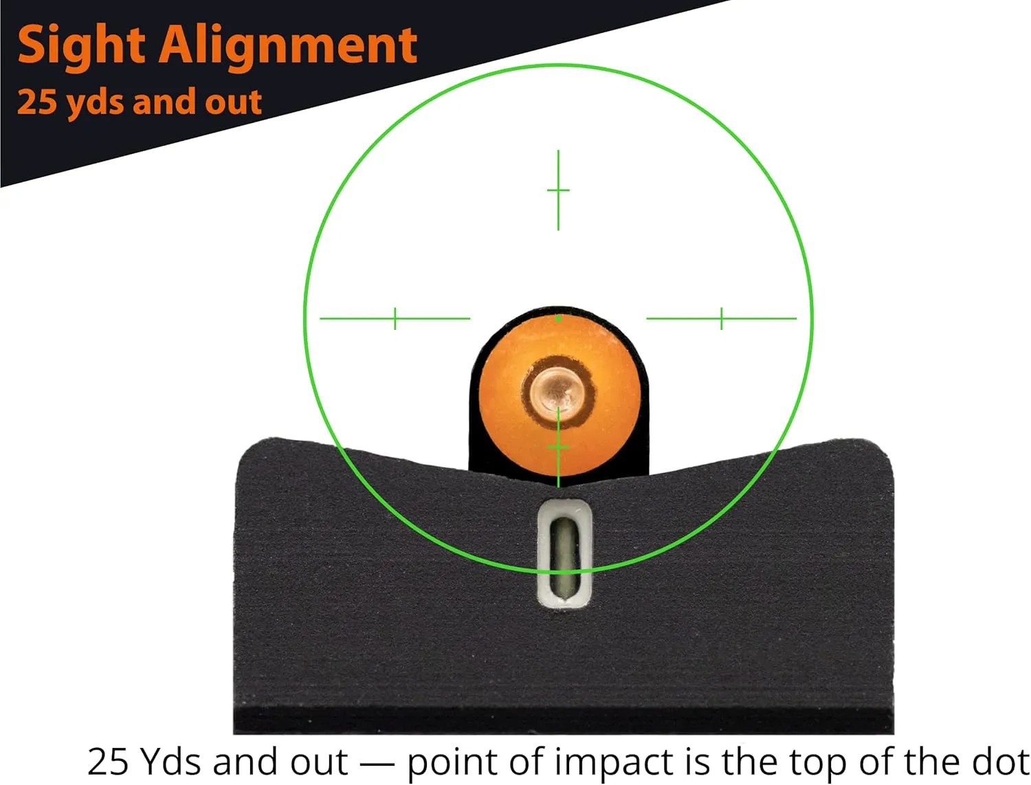 XS Sights DXT2 Big Dot Night Sight for CZ, Sig, HK Pistols, Front and Rear Glow in The Dark Tritium for Tactical Applications