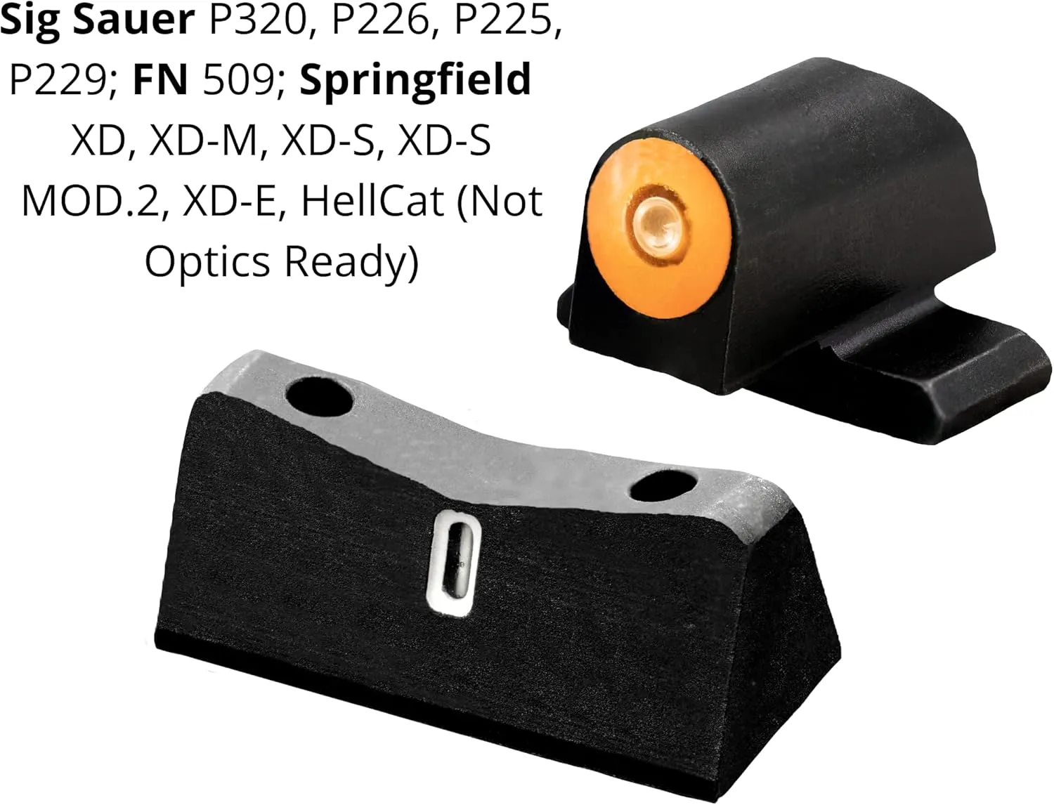 XS Sights DXT2 Big Dot Night Sight for CZ, Sig, HK Pistols, Front and Rear Glow in The Dark Tritium for Tactical Applications
