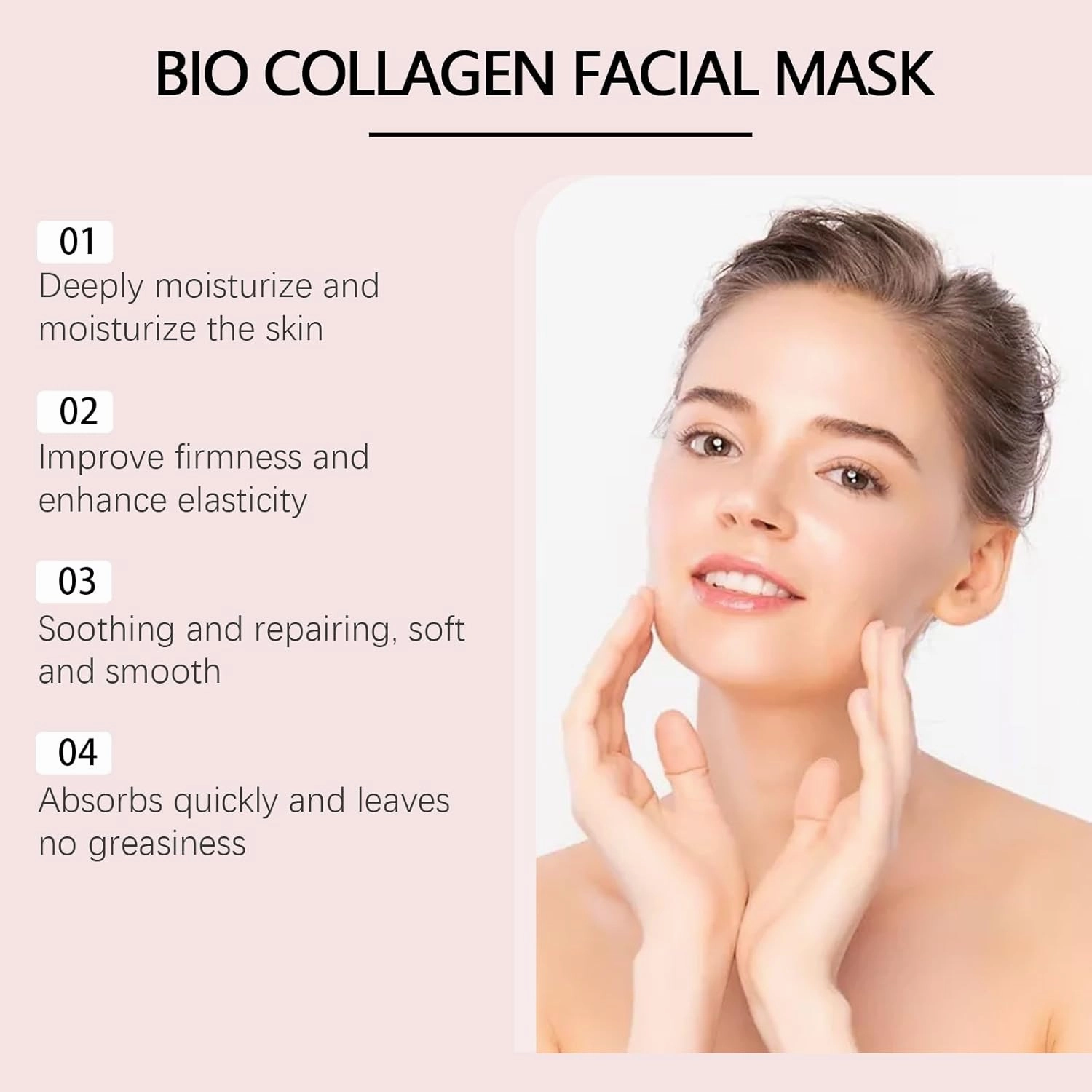 Youth PDRN Pink Collagen Face Mask - Just Use It Once A Week, Youth PDRN Pink Collagen Gel Mask, Hydrating & Pore Minimising Mask, For Glass Glow Skin Elasticity Improvement, Hydrating (8Pc/2 Boxes)